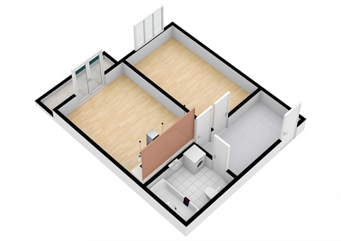 Pronájem bytu 2kk, 42 m² - 4