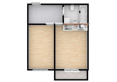 Pronájem bytu 2kk, 42 m² - 0