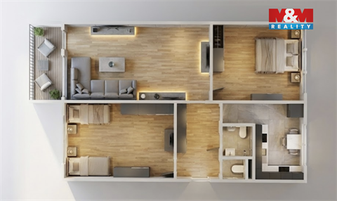 Prodej bytu 3+1, 74 m² - 12