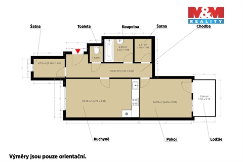 Prodej bytu 2kk, 60 m² - 18