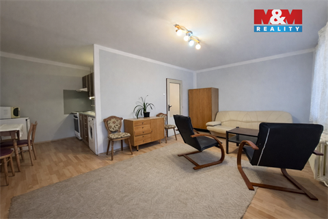 Pronájem bytu 1kk, 34 m² - 0