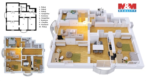 Prodej bytu 4+1, 148 m² - 2