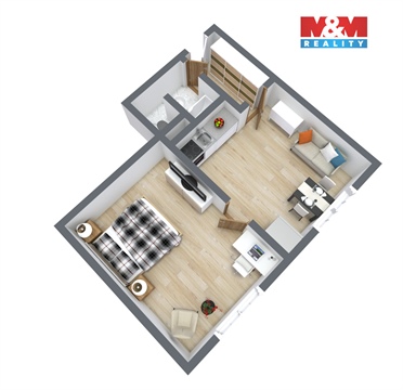 Prodej bytu 1+1, 36 m² - 10