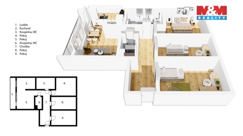 Prodej bytu 4kk, 87 m² 4