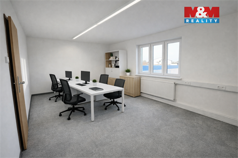 Pronájem kanceláře, 200 m² - 0