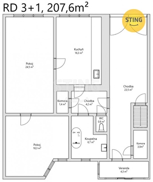 Prodej rodinného domu, 207 m² - 12