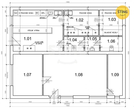 Pronájem obchodních prostor, 50 m² 22