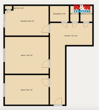 Prodej bytu 2+1, 78 m² 22