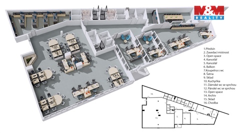 Prodej kanceláře, 401 m² - 0