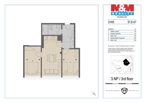 Prodej bytu 3kk, 48 m² - 14