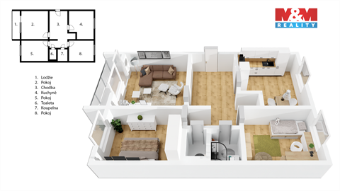 Prodej bytu 3+1, 82 m² - 14