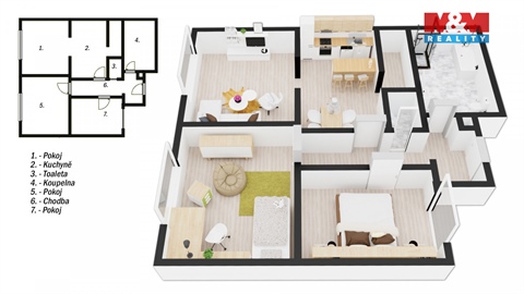 Prodej bytu 3+1, 91 m² 6