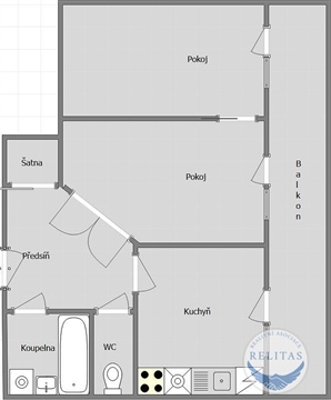 Pronájem bytu 2+1, 45 m² 8