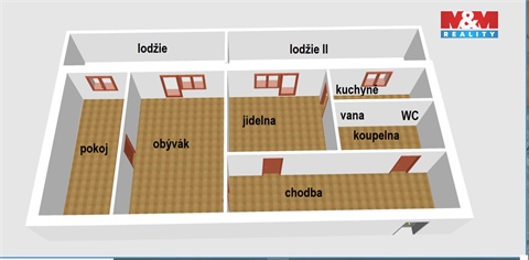 Prodej bytu 3+1, 53 m² - 16