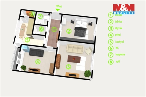 Prodej bytu 3+1, 57 m² - 6