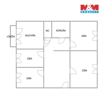 Pronájem bytu 4+1, 75 m² - 4