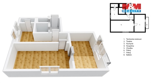 Prodej bytu 3+1, 70 m² - 0