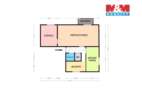 Prodej bytu 3+1, 65 m² - 4