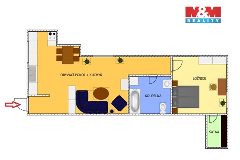 Prodej bytu 2kk, 66 m² - 4