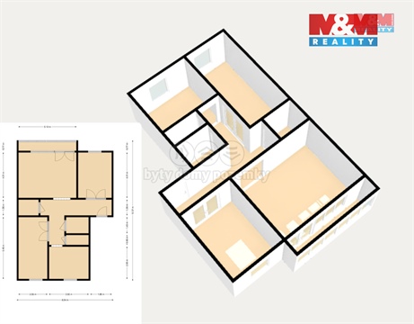 Prodej bytu 3+1, 80 m² - 2