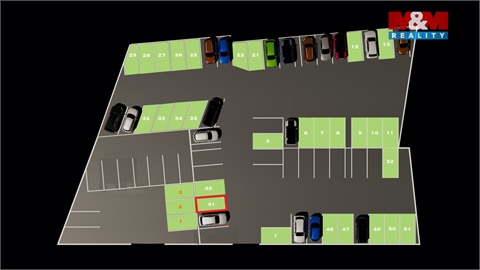 Pronájem parkovacího místa, 15 m² 2