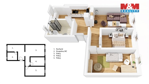 Prodej bytu 3+1, 68 m² 10