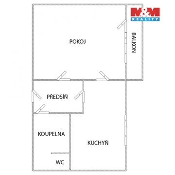 Pronájem bytu 1+1, 40 m² 14