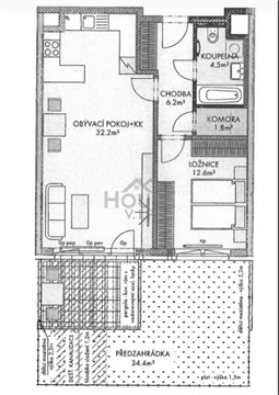 Prodej bytu 2kk, 57 m² 2