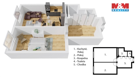 Prodej bytu 2kk, 49 m² 10