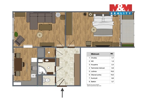 Prodej bytu 2+1, 57 m² 18