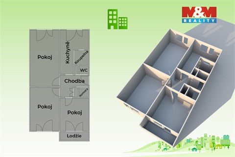 Prodej bytu 3+1, 73 m² 12