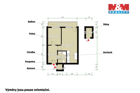 Pronájem bytu 2kk, 40 m² 4