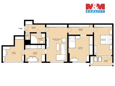 Prodej bytu 4+1, 97 m² 4