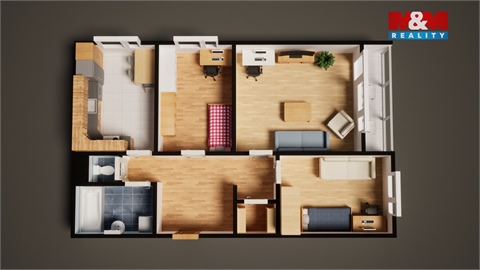 Pronájem bytu 3+1, 82 m² - 12