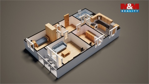 Pronájem bytu 3+1, 82 m² 12