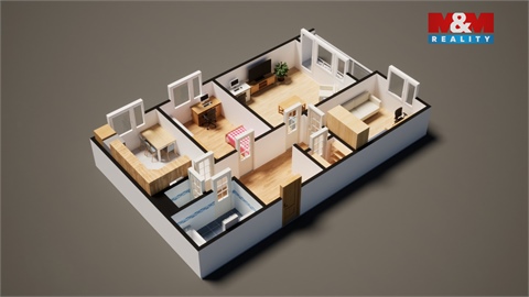 Pronájem bytu 3+1, 82 m² - 10