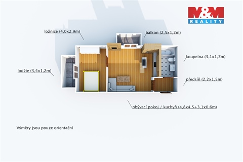 Prodej bytu 2kk, 47 m² - 16