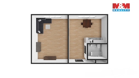 Pronájem bytu 1+1, 34 m² 8