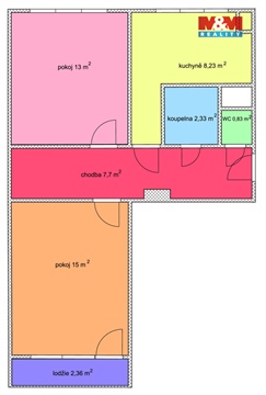 Prodej bytu 2+1, 50 m² 6