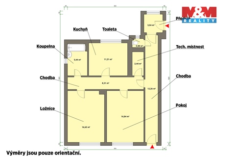 Prodej bytu 2+1, 67 m² - 20
