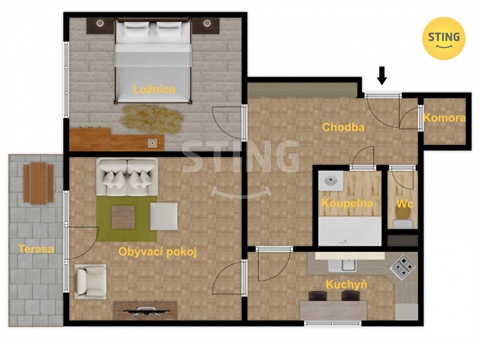 Prodej bytu 2+1, 70 m² 22