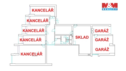 Pronájem kanceláře, 260 m² - 4