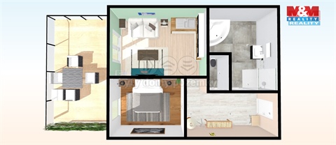 Prodej bytu 2kk, 52 m² 10