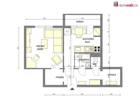Pronájem bytu 1+1, 38 m² 4