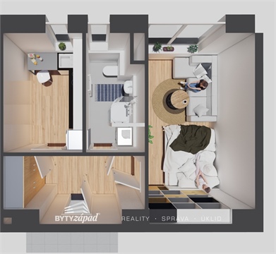 Pronájem bytu 1+1, 34 m² 8