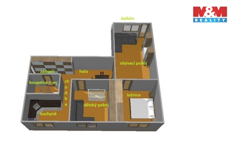 Pronájem bytu 3+1, 71 m² 16