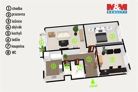 Prodej bytu 3+1, 70 m² - 14