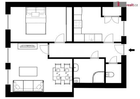 Pronájem bytu 2+1, 62 m² 10