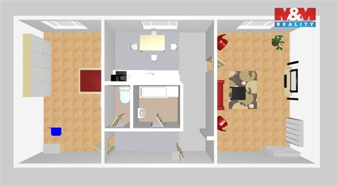 Prodej bytu 2+1, 54 m² - 0