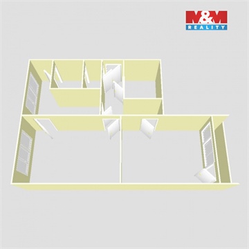 Pronájem bytu 2+1, 63 m² - 0